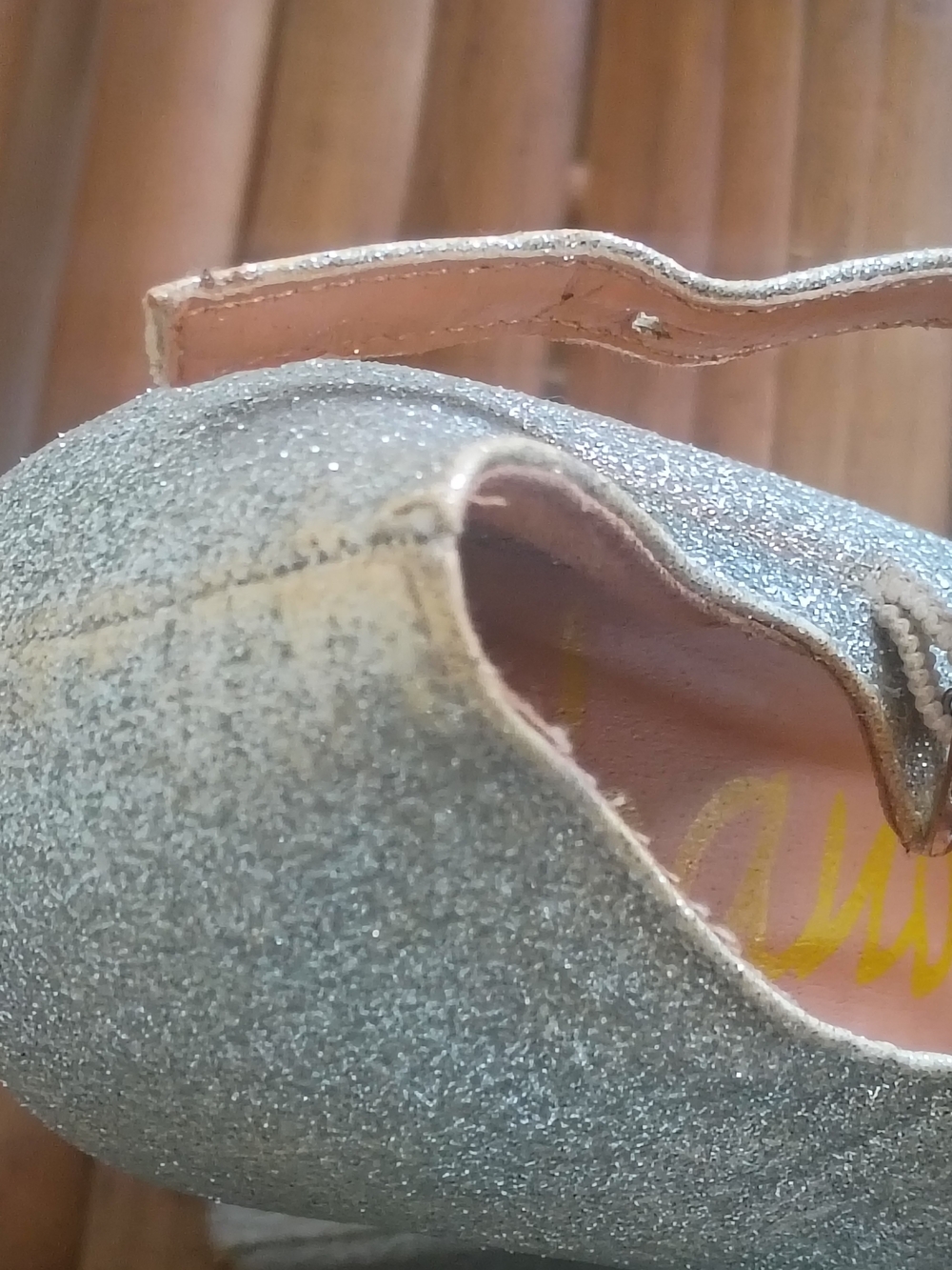 Vintage Urban OG Silver Glitter Mary Jane Wedge Heels (2010) - Picture 5 of 11